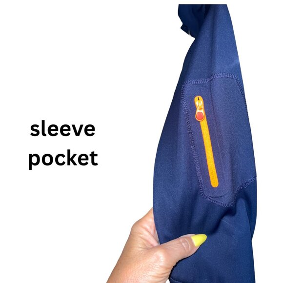 RLX Ralph Lauren Women's Navy Blue Performance Windbreaker Jacket – Size M - Picture 5 of 11